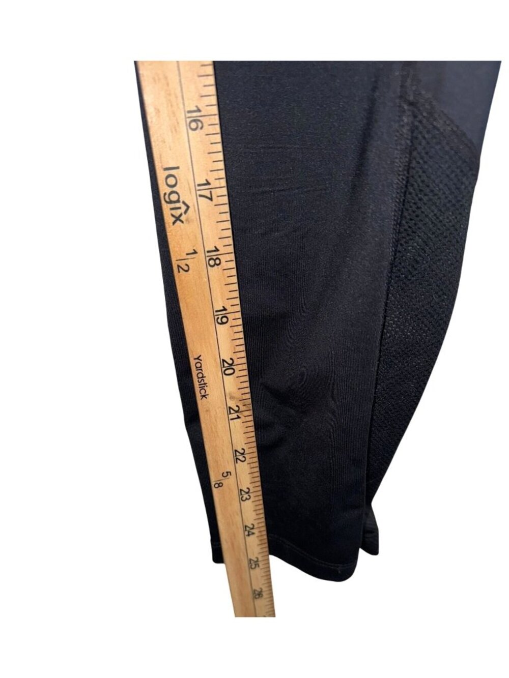 Nike Dri-Fit Black Activewear Leggings L Polyester/Spandex Mesh Panels Womens - Picture 9 of 12